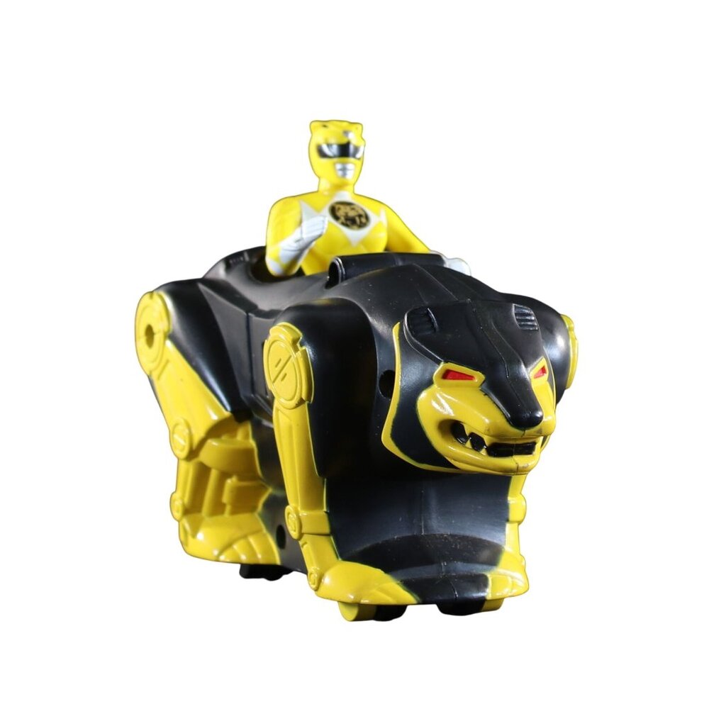 McDonalds Happy Meal Toy MMPR Power Rangers Movie Yellow Ranger & Vehicle 1995